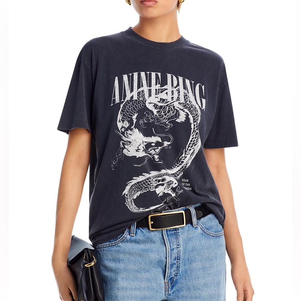 Anine Bing Walker Dragon Graphic Tee - 100% Exclusive size Small NEW